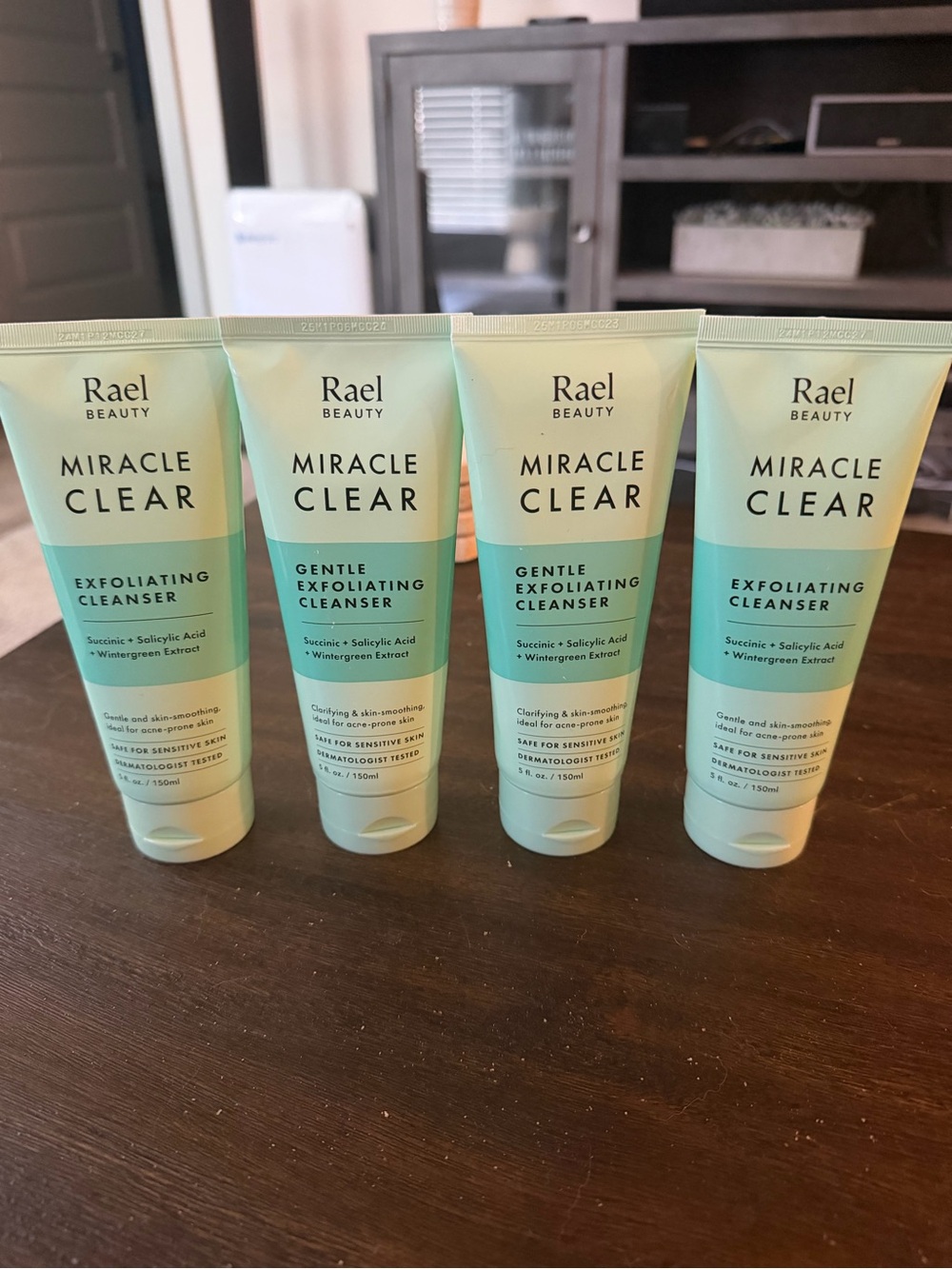 Rael Beauty Miracle Clear Exfoliating Cleanser 4 bottles NEW
